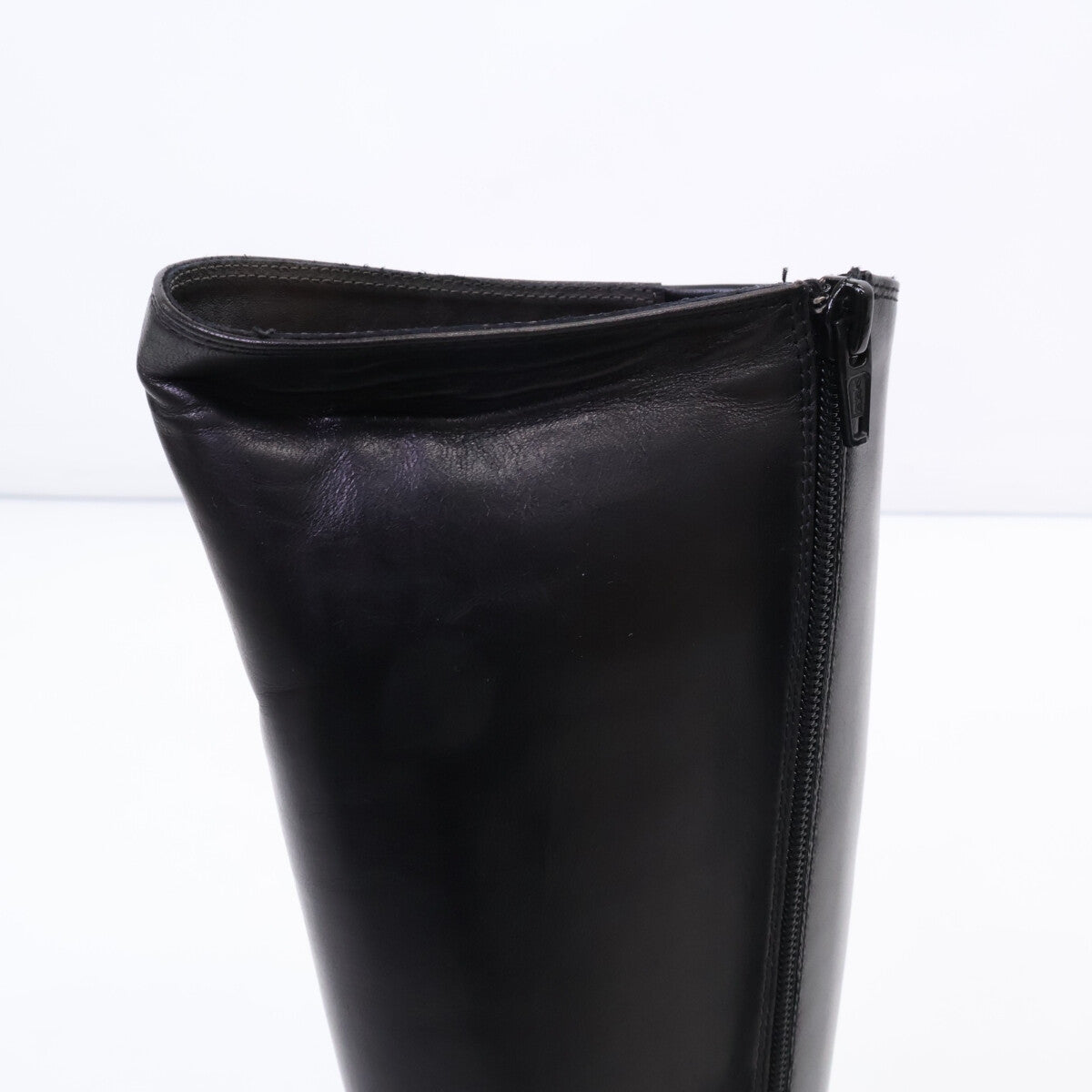 【新品同款】皮革侧拉链长筒靴 女鞋 35 1/2