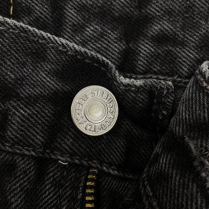 LEVI'S リーバイス 505 1999 Made Overdyed Black Zip Fly Denim Pants Bottoms