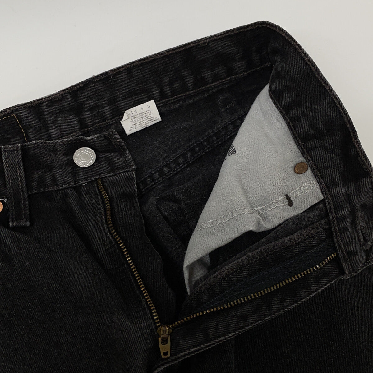 LEVI'S リーバイス 505 1999 Made Overdyed Black Zip Fly Denim Pants Bottoms