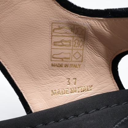 MULBERRY 玛珀利 【近全新】MB34070B 露趾厚底凉鞋/鞋子