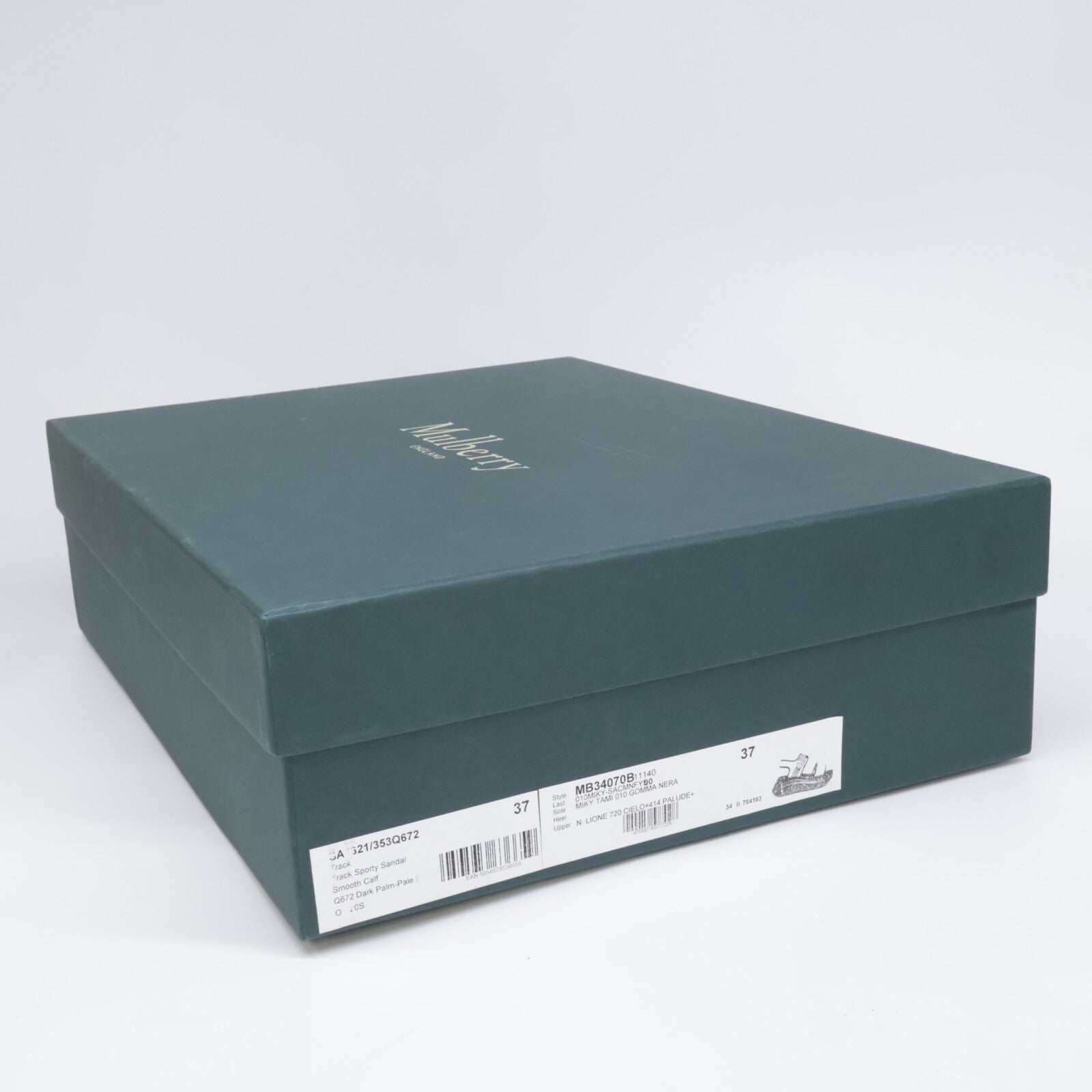 MULBERRY 玛珀利 【近全新】MB34070B 露趾厚底凉鞋/鞋子