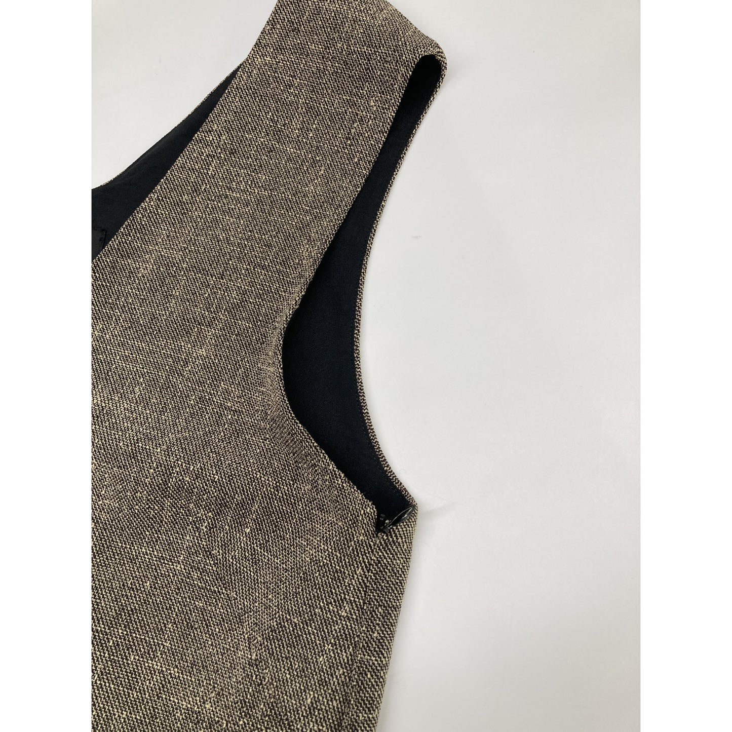 S23AW-15 Grey Tweed V-neck Dress Dress M Women's