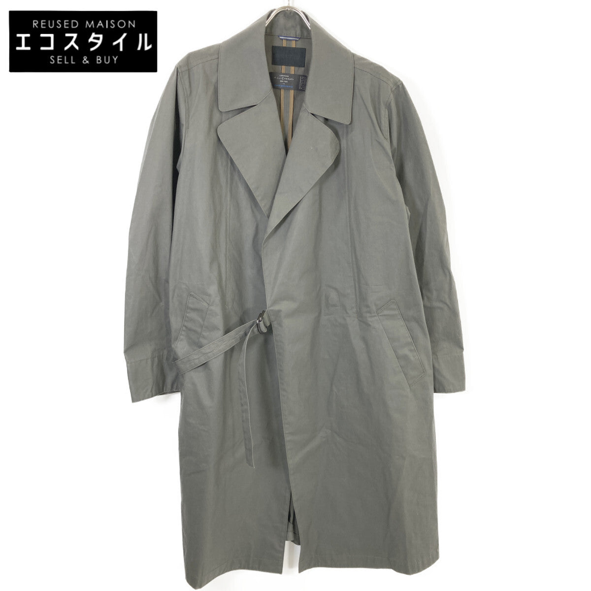 【×CERRUTI】1011810024 卡其色 TIELOCKEN COAT 战壕风衣 5 男士