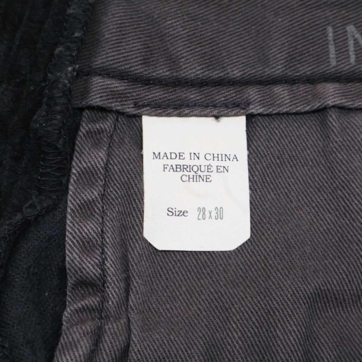 RRL Double RL 782804288001 Black Cotton Button Fly Wide Wale Corduroy Straight Pants Bottoms