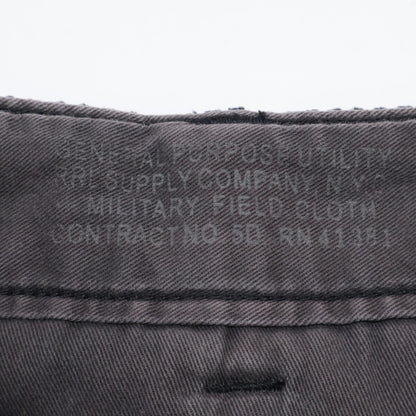 RRL Double RL 782804288001 Black Cotton Button Fly Wide Wale Corduroy Straight Pants Bottoms