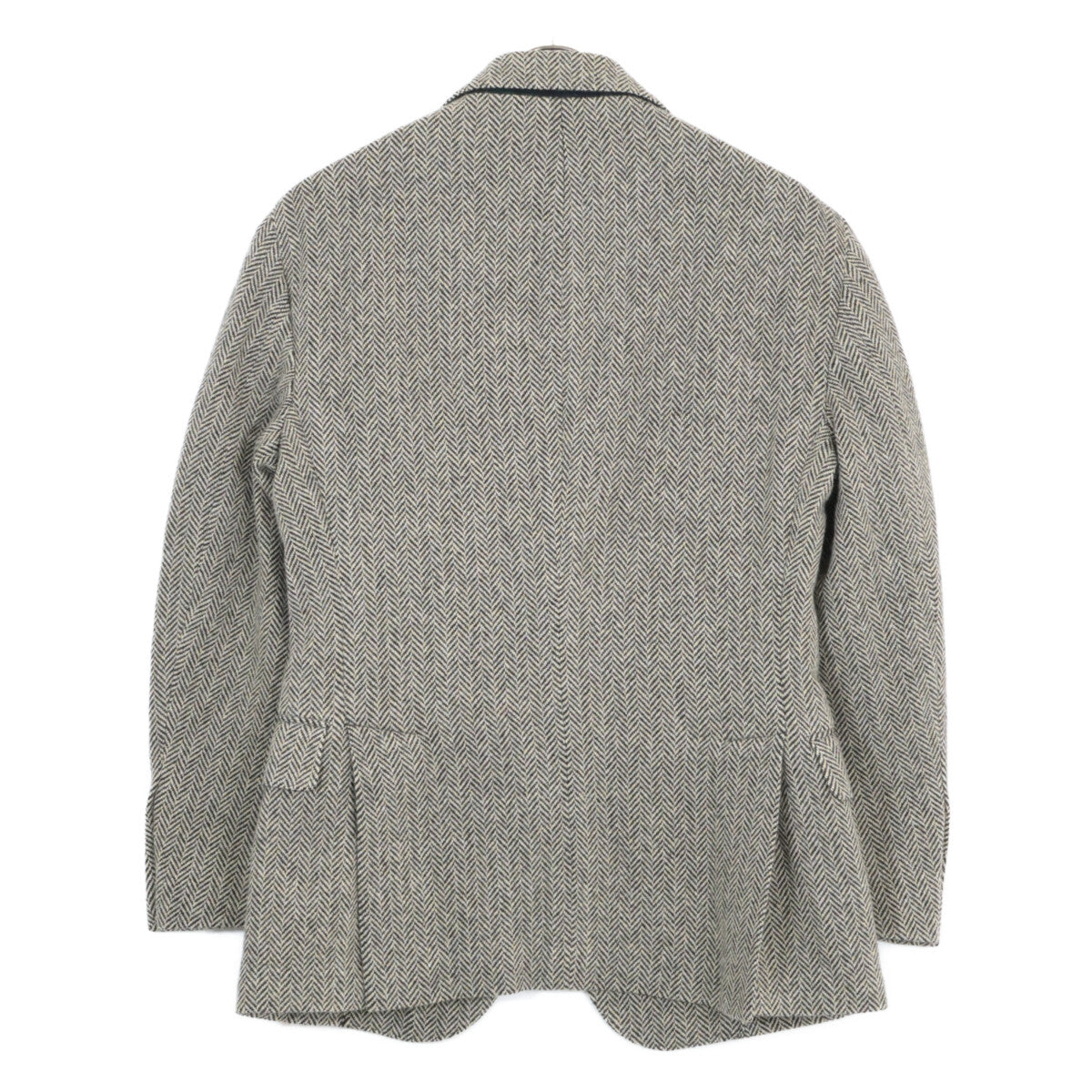 POLO RALPH LAUREN MNPOSPC27620120 Black x Cream Wool Blend Soft Tailored Herringbone Jacket