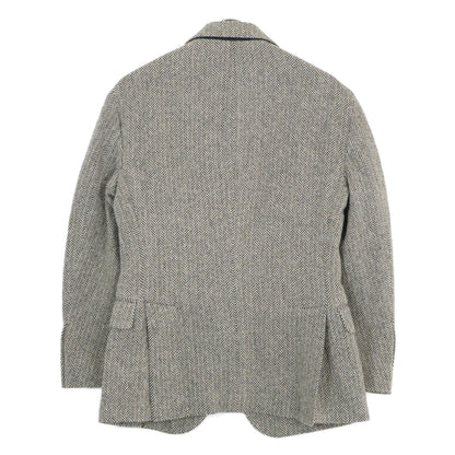 POLO RALPH LAUREN MNPOSPC27620120 Black x Cream Wool Blend Soft Tailored Herringbone Jacket