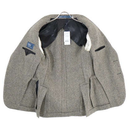 POLO RALPH LAUREN MNPOSPC27620120 Black x Cream Wool Blend Soft Tailored Herringbone Jacket