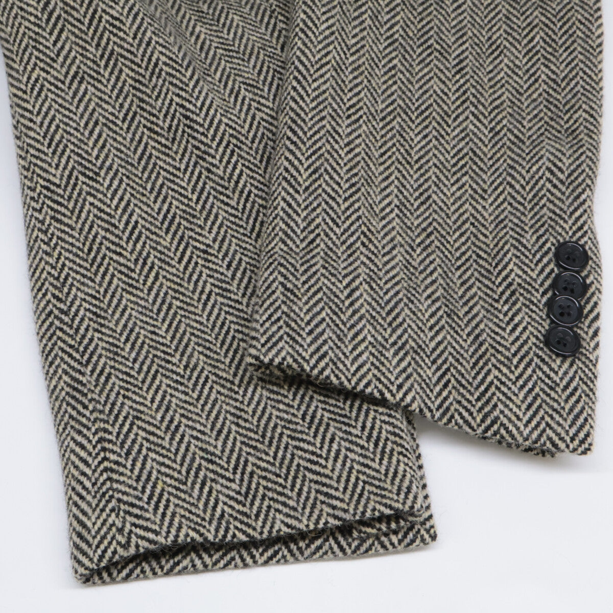 POLO RALPH LAUREN MNPOSPC27620120 Black x Cream Wool Blend Soft Tailored Herringbone Jacket
