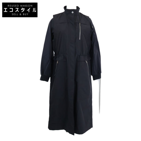 HERMES エルメス 【新品同様/国内正規/24AW】H5E0117D LGILET ウールナイロン ボンバージジャケット＆ロングジレ ツインセット コート