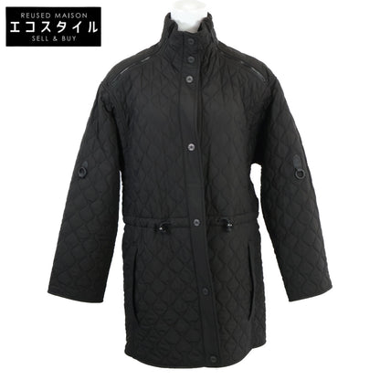 Like New Domestic Authentic H4H0164DR Sellier Button Zip Design Stand Collar Quilted Coat 34 Ladies