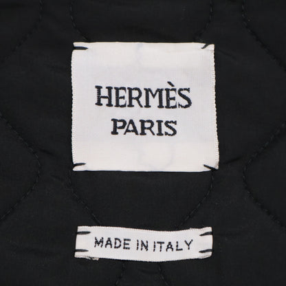 HERMES HERMES like-new officially distributed in Japan H4H0164DR Sellier-button zip design stand collar quilted coat