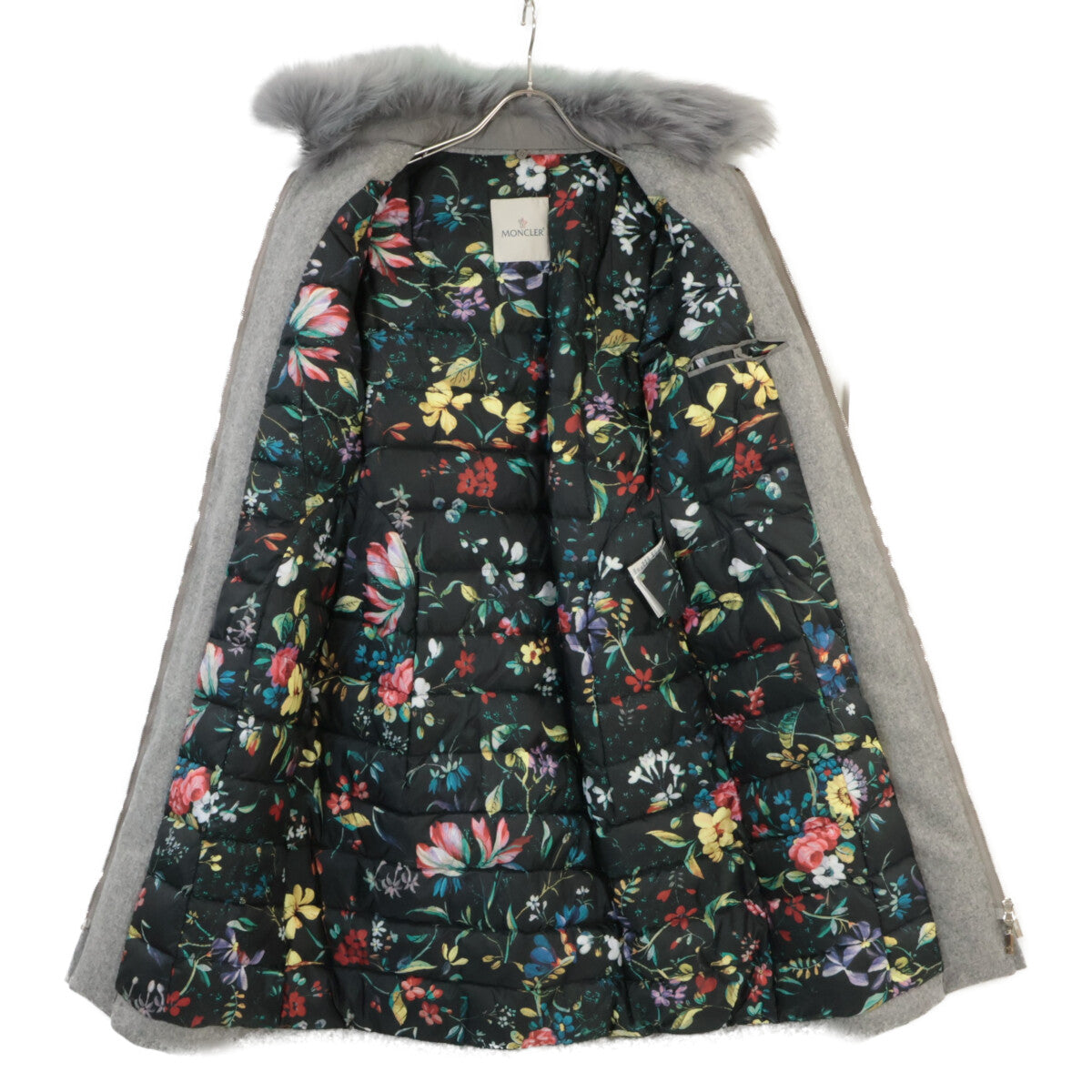 MONCLER モンクレール 【×ERDEM】ELITA ビジュデザイン ファーカラーダウンロングコート コート