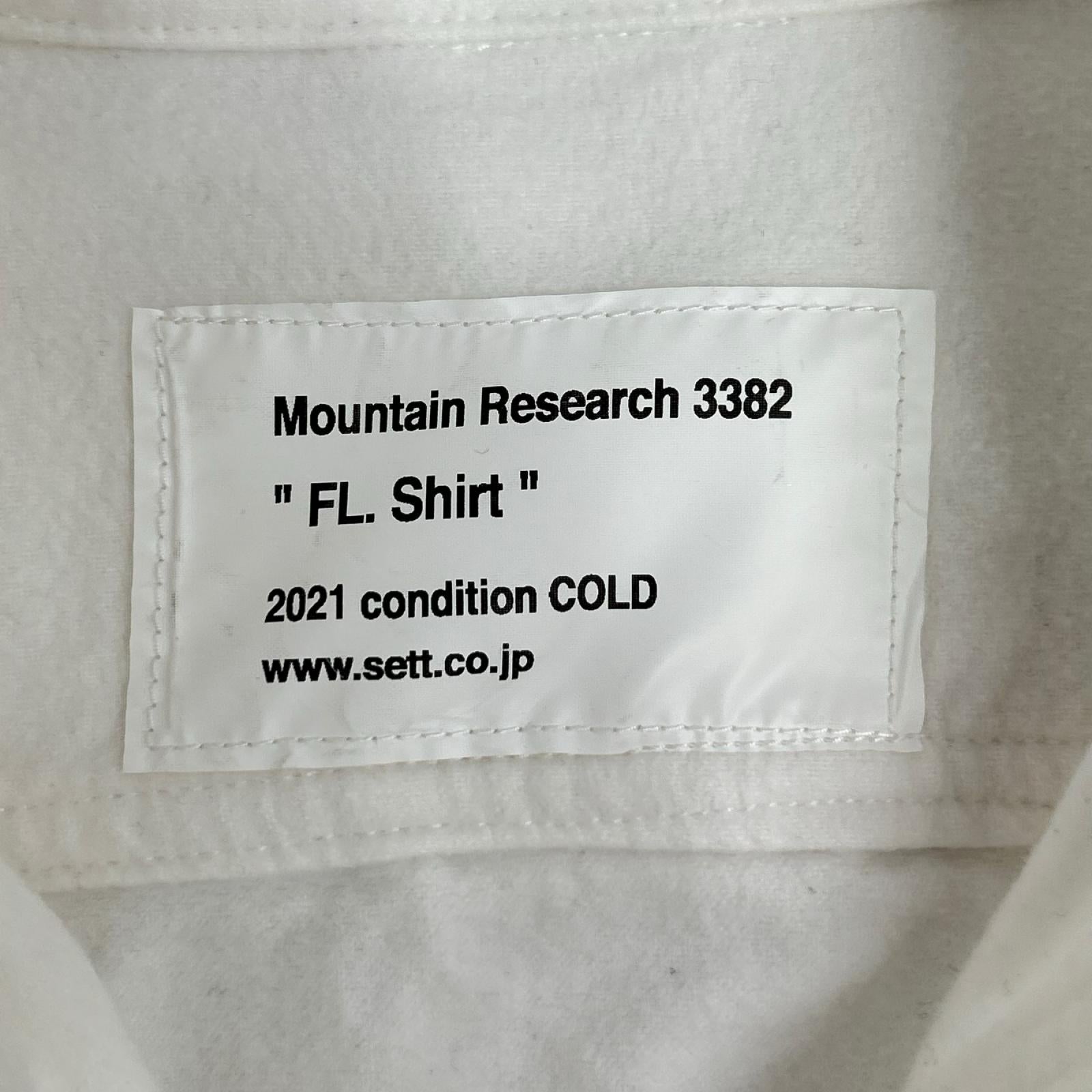 Mountain Research マウンテン リサーチ MTR-3382 ホワイト コットン シャモアシャツ トップス