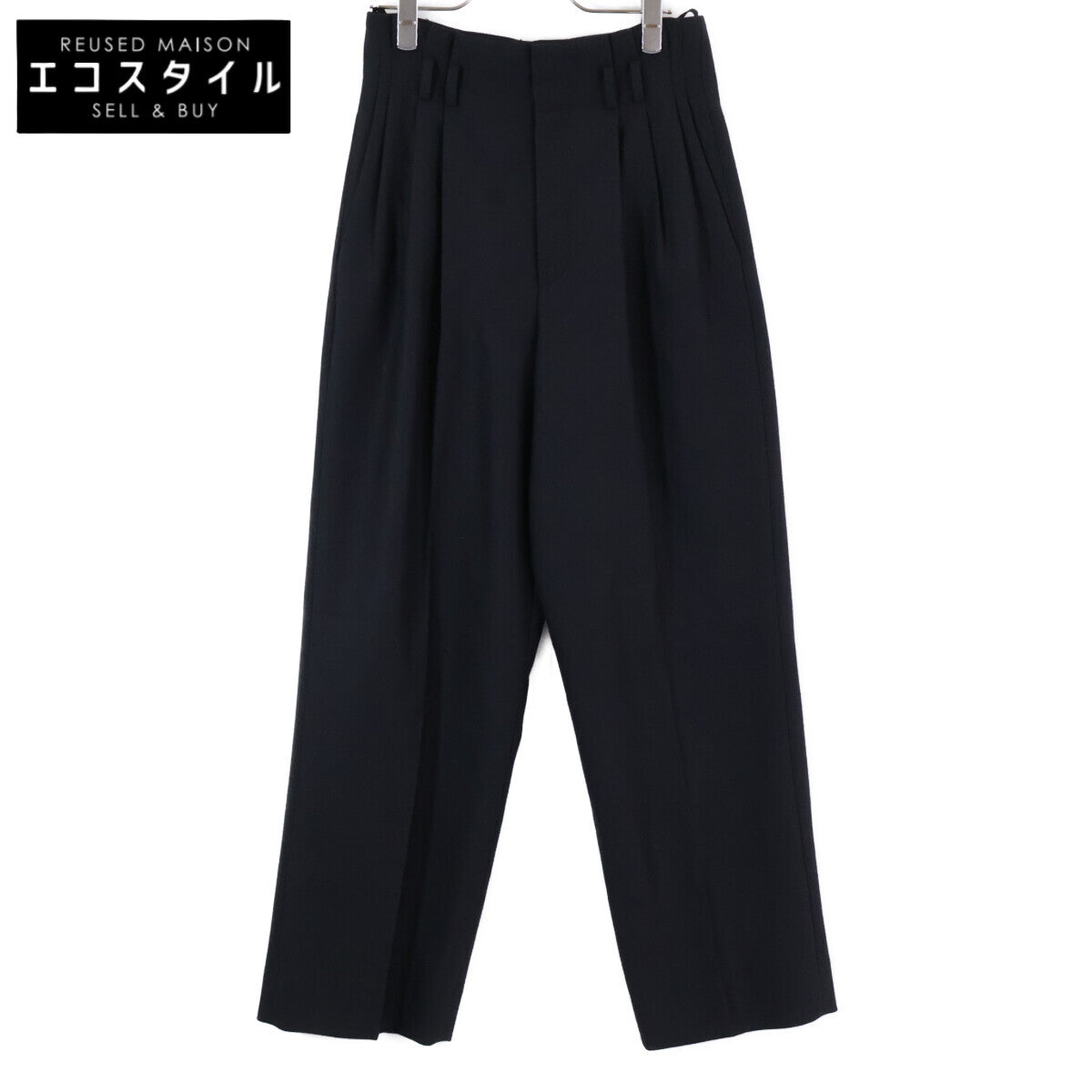 CELINE Celine [Domestic Regular Product] 2P582523K Mohair x Wool 2-Pleat Wide Pants/Bottoms