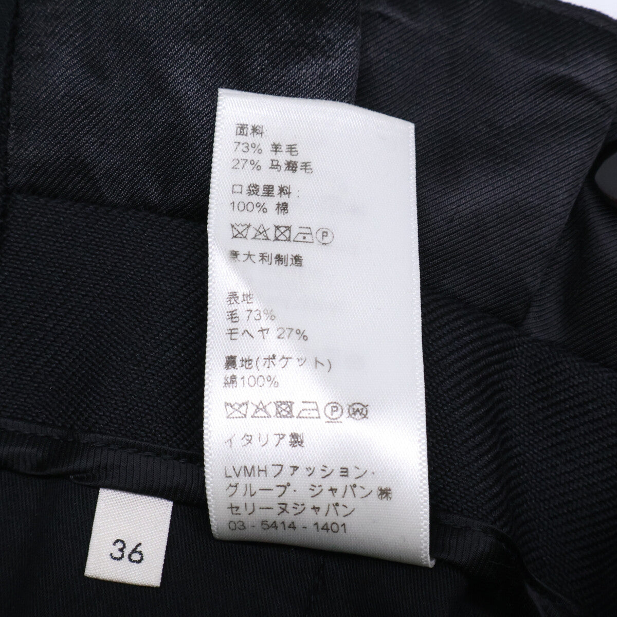 CELINE Celine [Domestic Regular Product] 2P582523K Mohair x Wool 2-Pleat Wide Pants/Bottoms