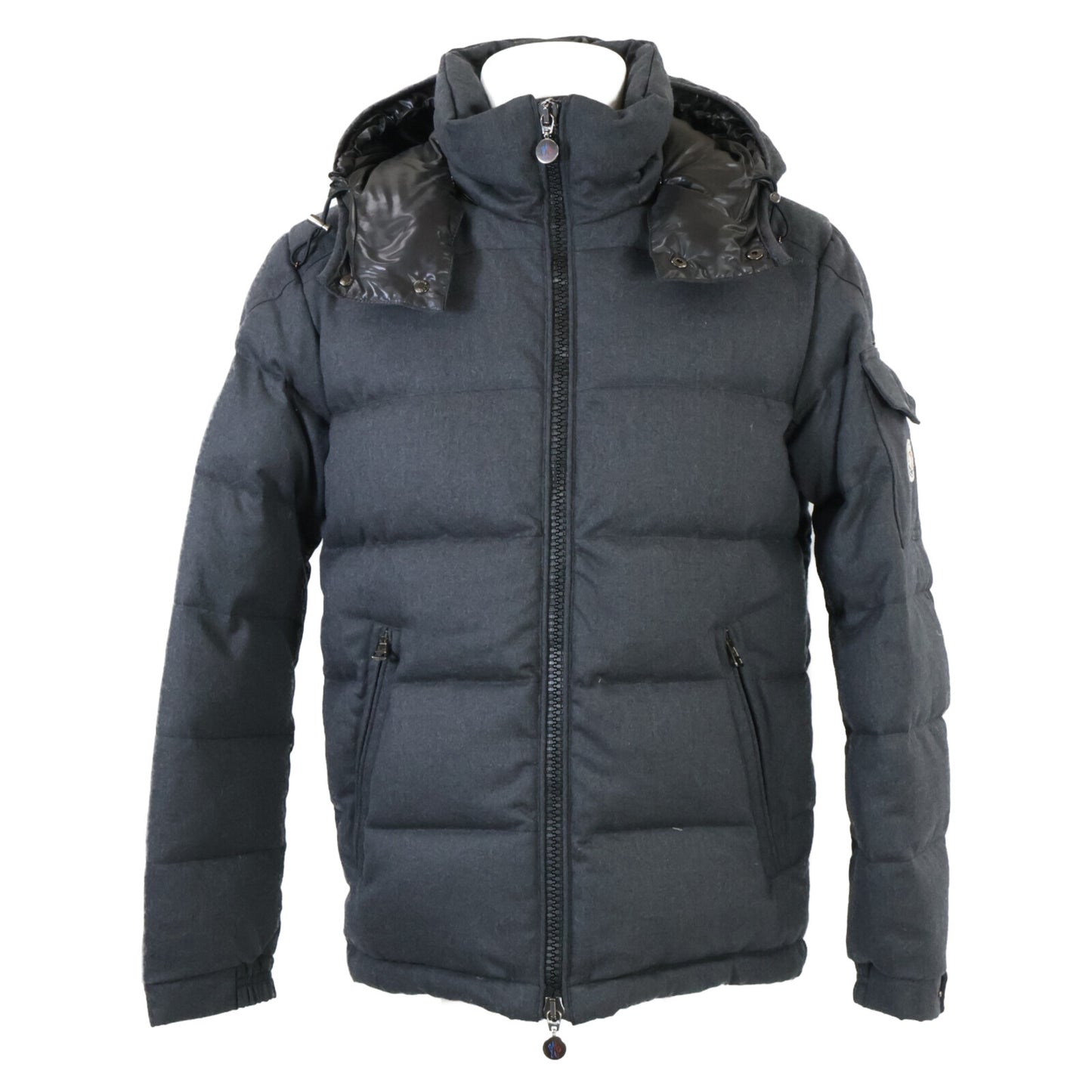 美品 MONCLER/蒙克莱 MONTGENEVRE/蒙热内夫尔 羊毛羽绒夹克 1 男士