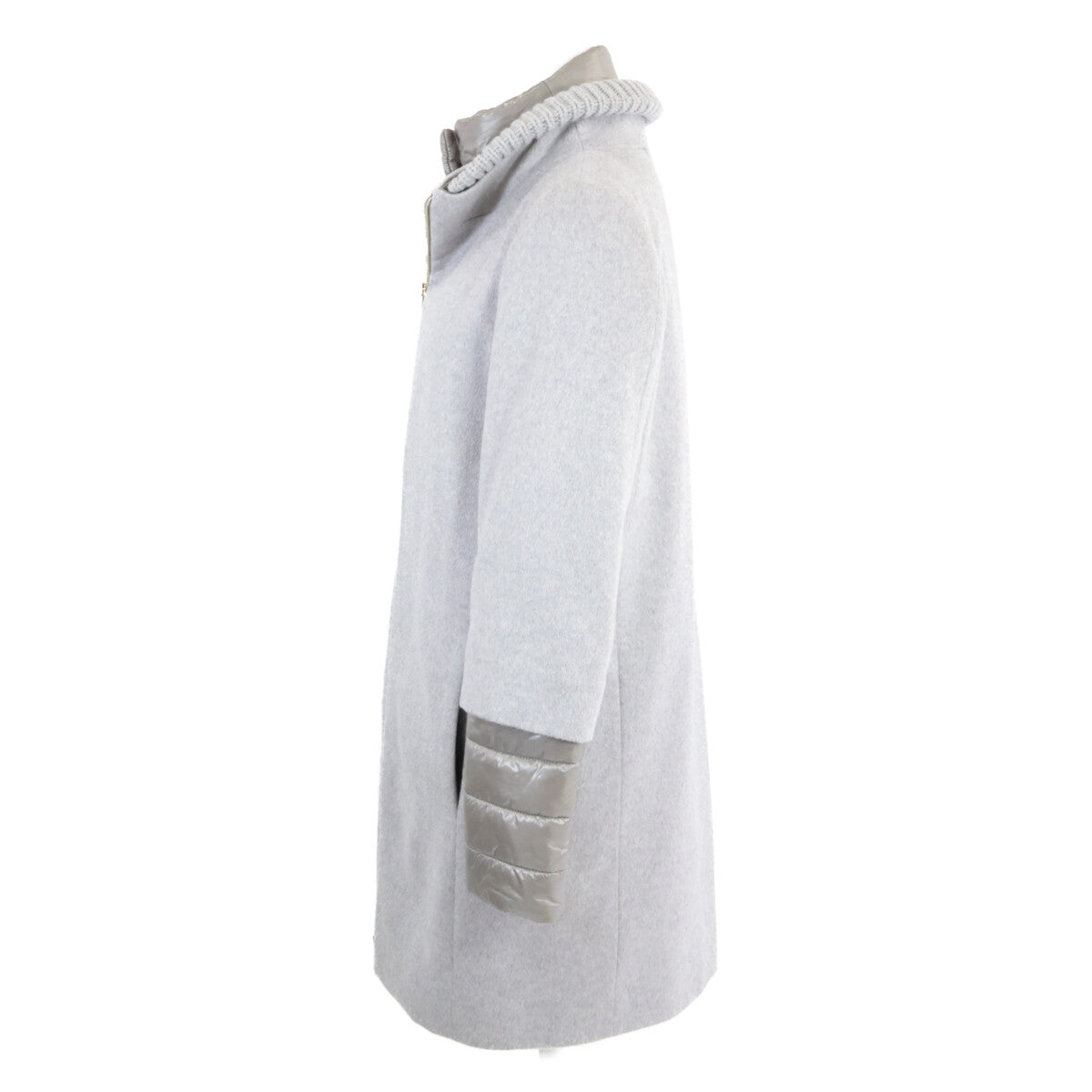 HERNO 【Domestic Authentic】CA000492D 100% Cashmere Mixed-Material Coat with Layered Collar