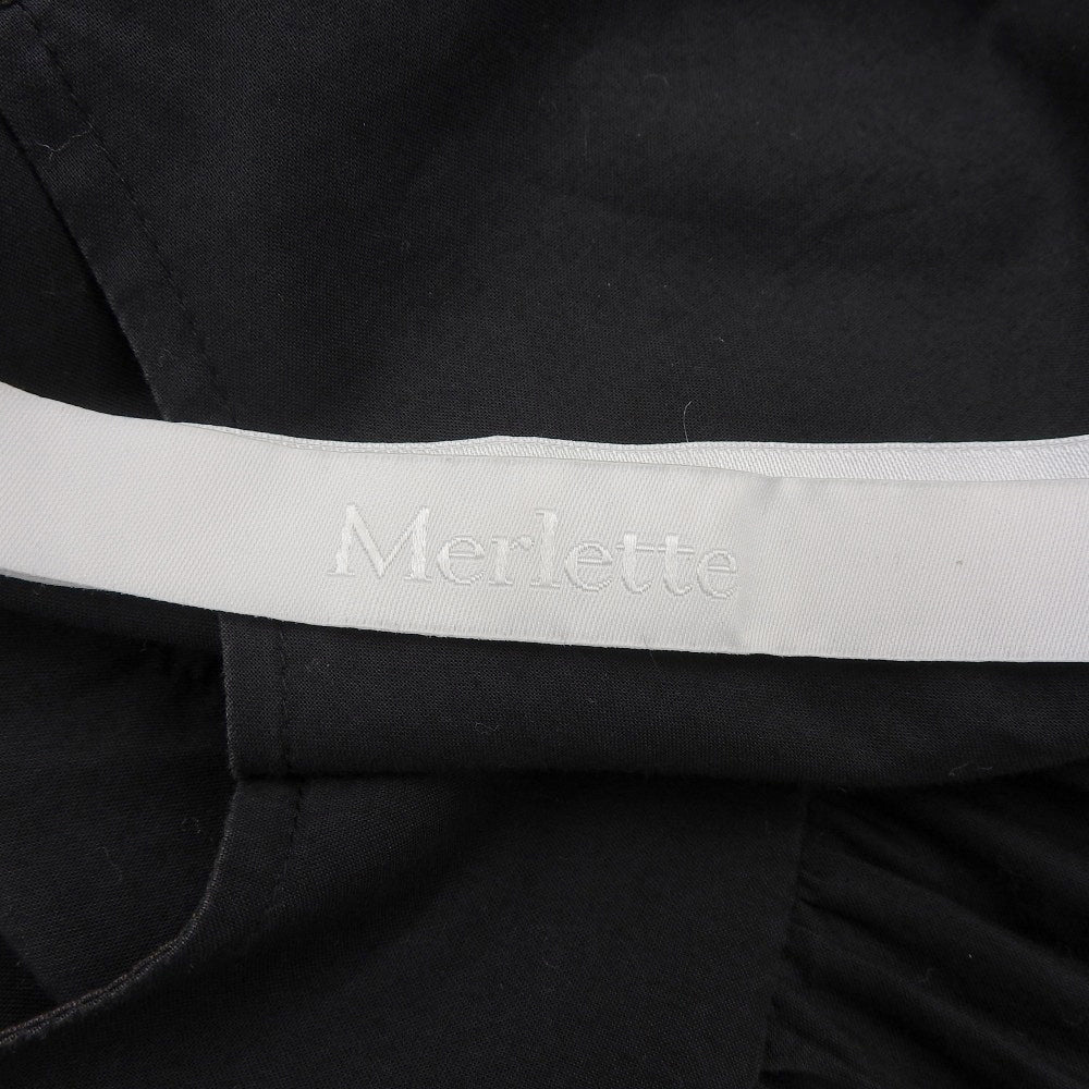 MERLETTE 马莱特 棉质 SOLIMAN 荷叶边连衣裙 女士 黑色 S 9910300018 连衣裙