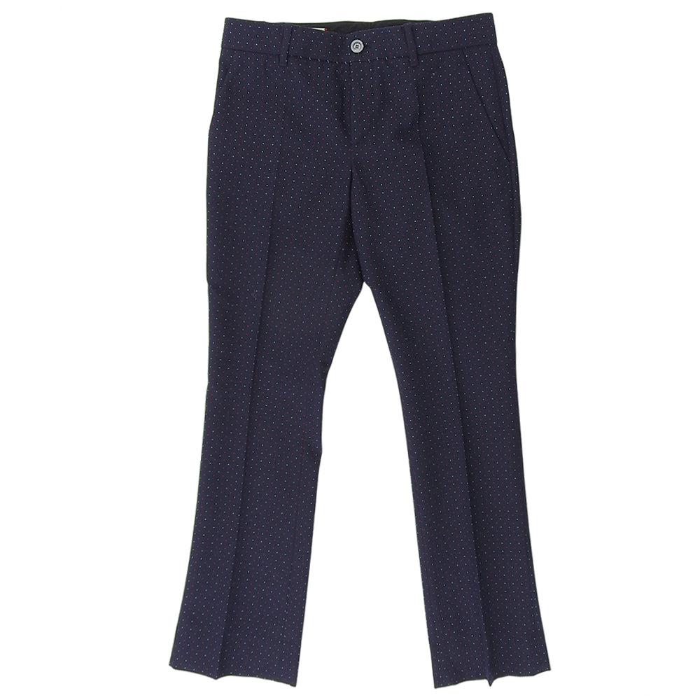 Cotton Wool Pinstripe Slacks Pants Bottoms Women's Navy 36 430519 2016 Bottoms 36 Women's