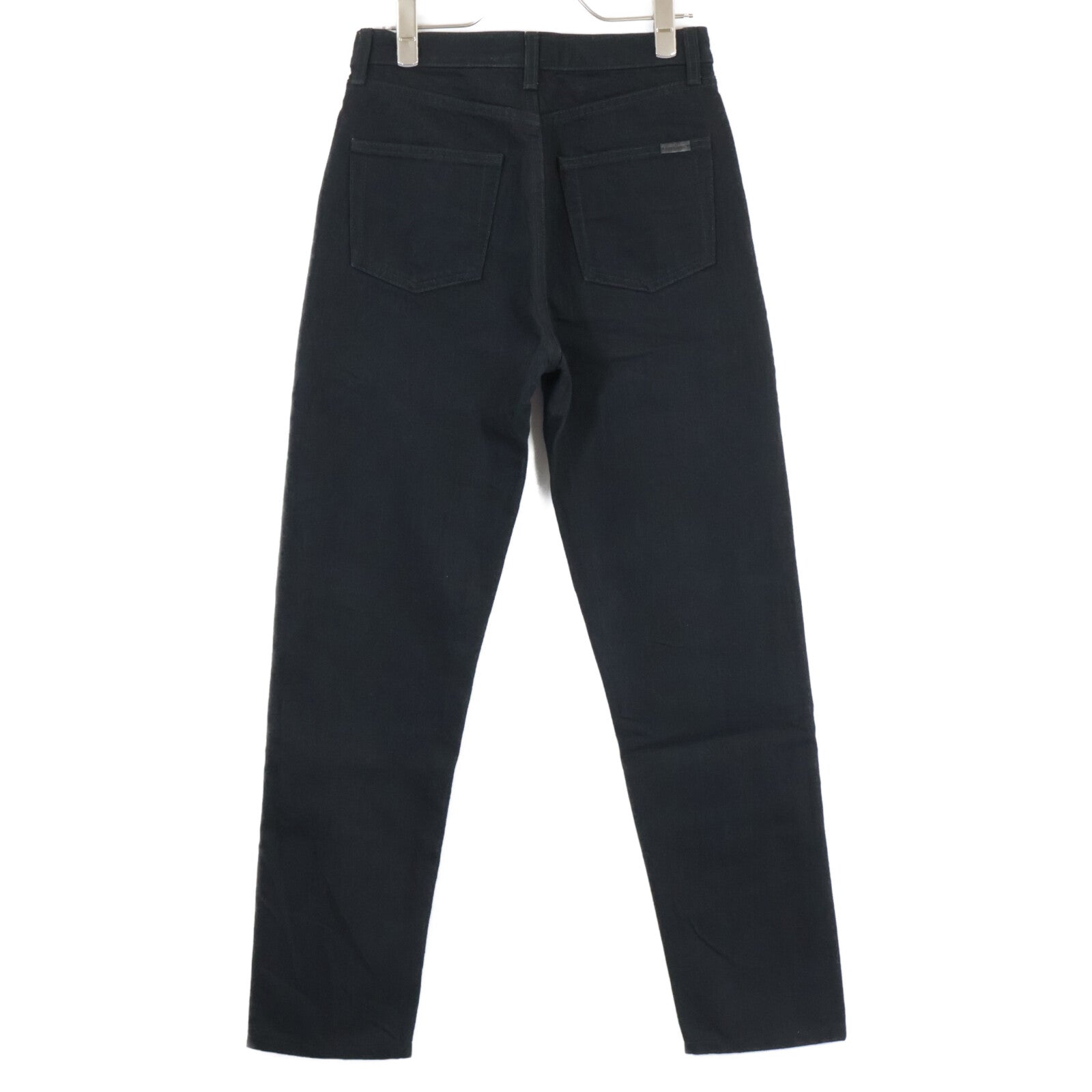 644024 21 Black Slim Button Fly Denim Pants Bottoms 25 Women's