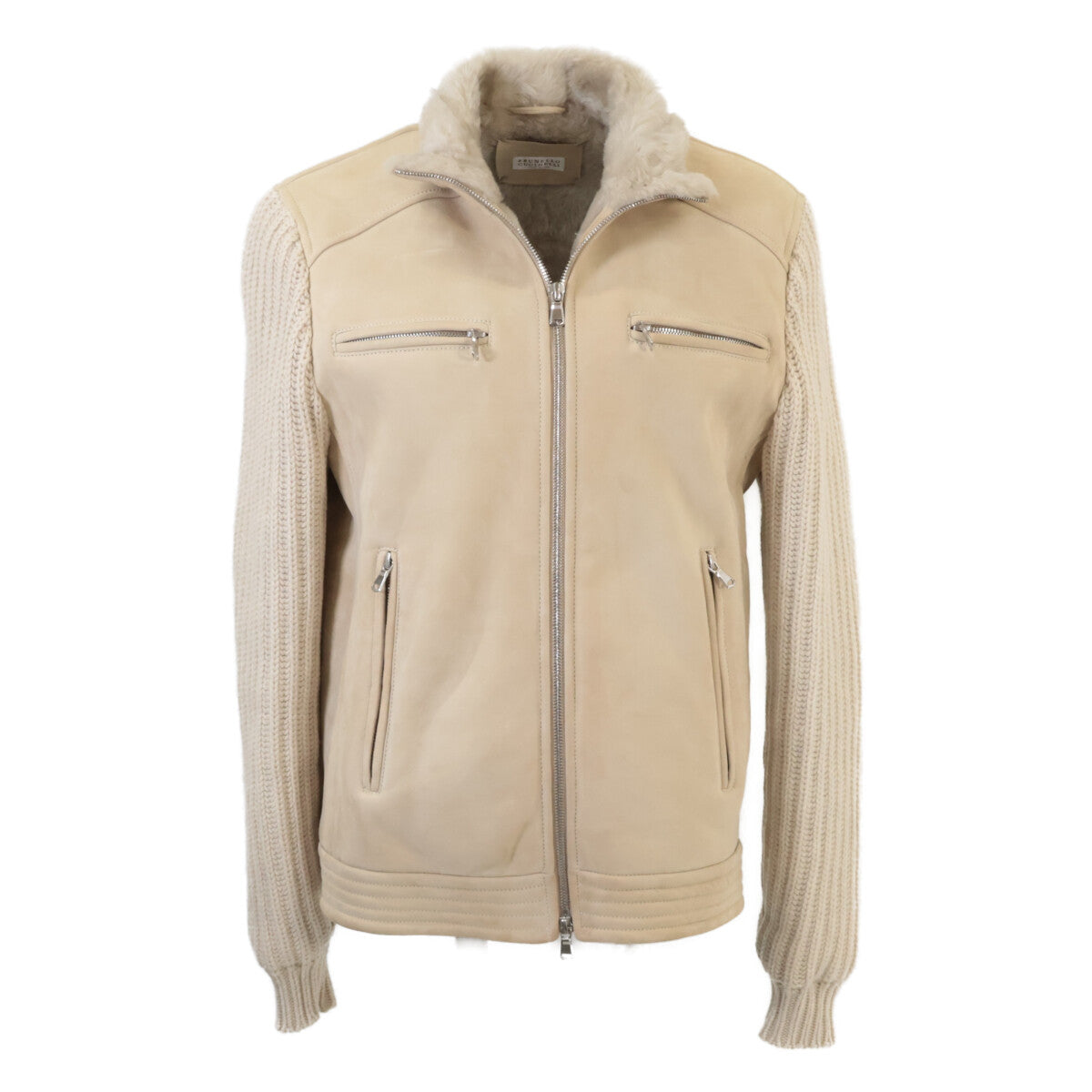 [Domestic Genuine] Arm Cashmere Switching Double Zip-Up Mouton Jacket XXS Men's