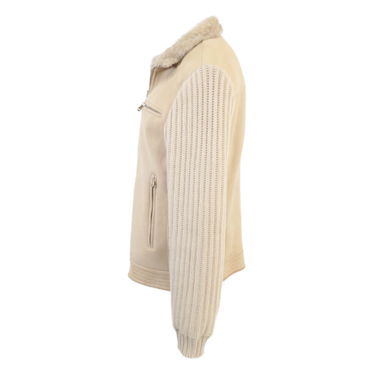 [Domestic Genuine] Arm Cashmere Switching Double Zip-Up Mouton Jacket XXS Men's