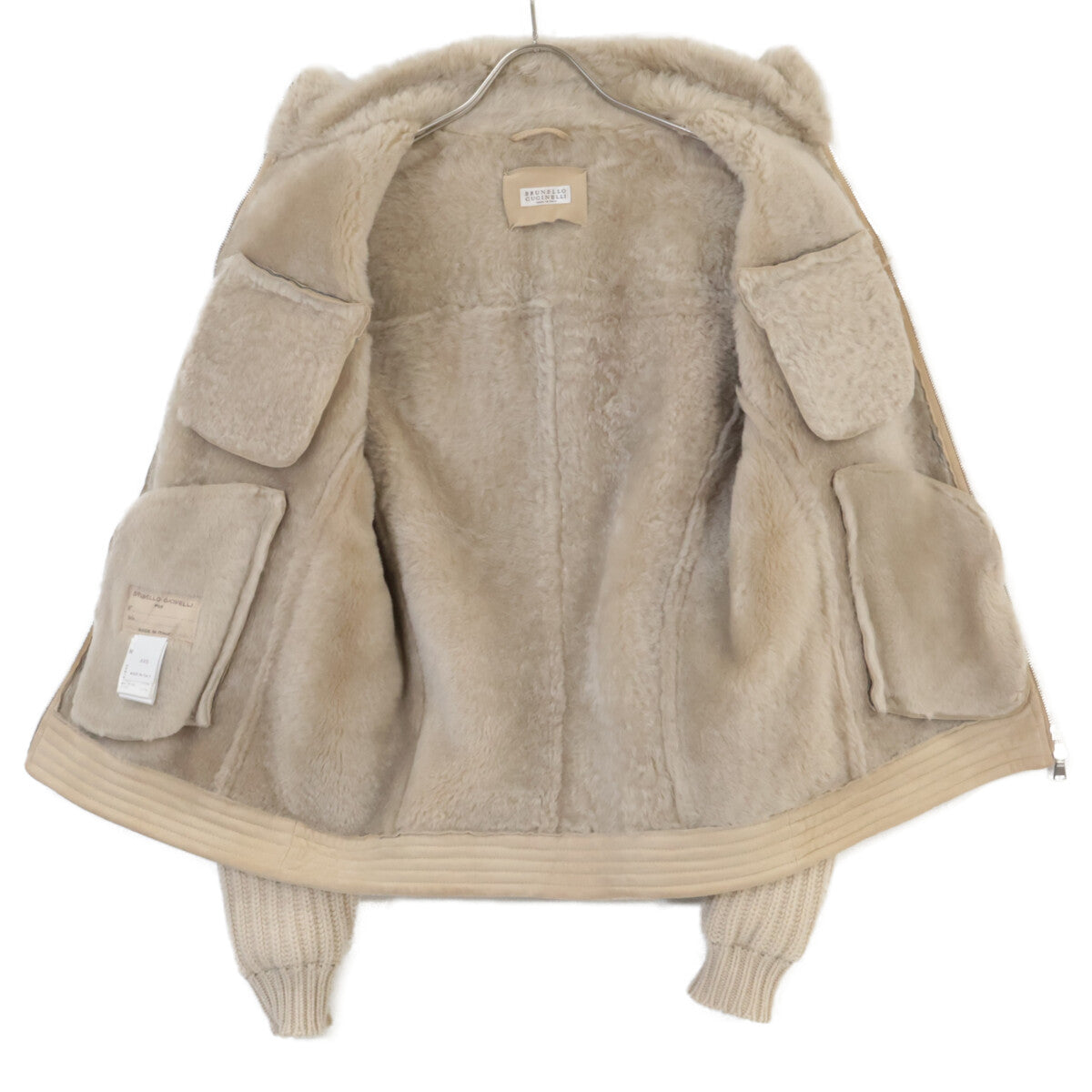 [Domestic Genuine] Arm Cashmere Switching Double Zip-Up Mouton Jacket XXS Men's