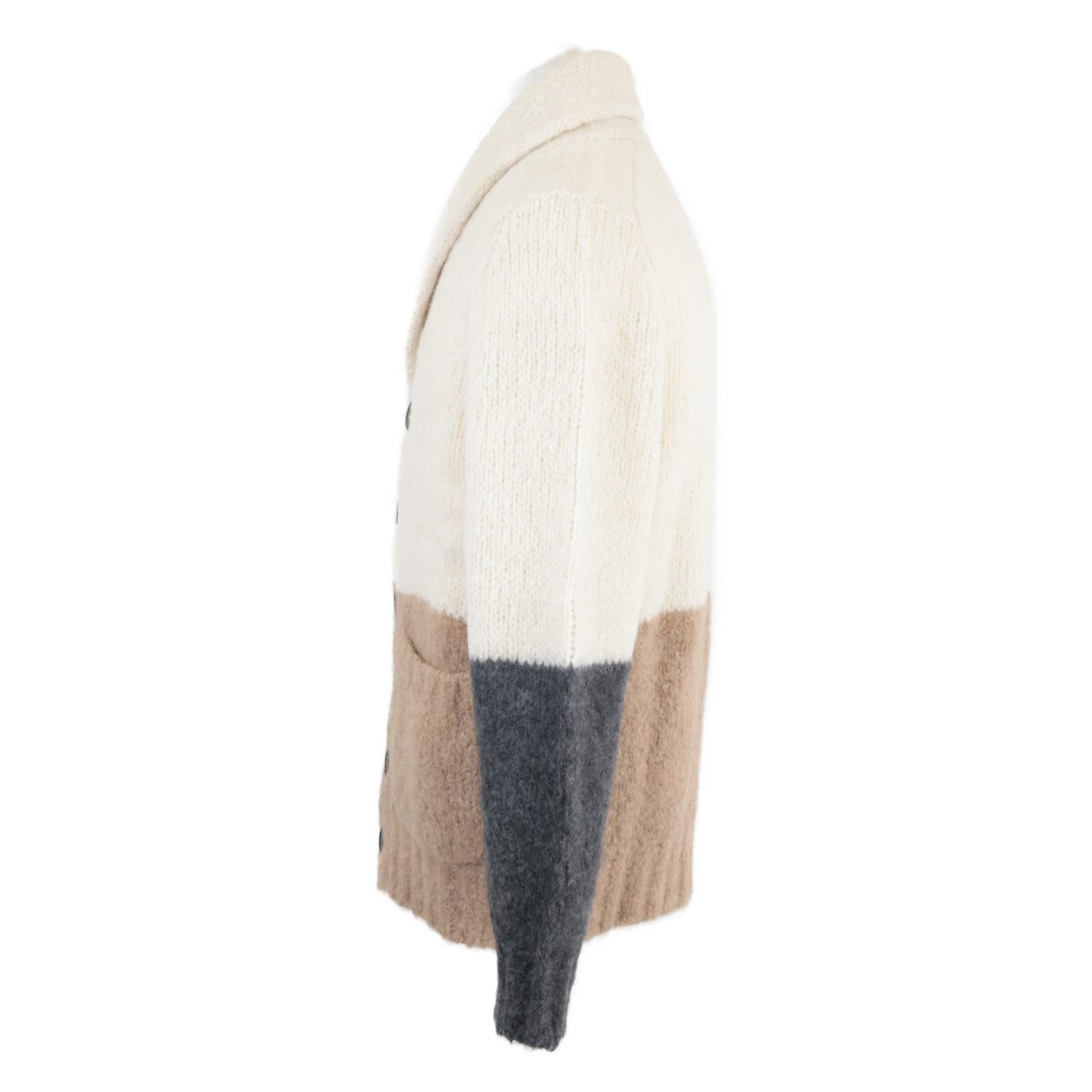[Excellent Condition/Domestic Authentic] Cashmere/Silk/Alpaca Blend Shawl Collar Knit Cardigan/Top 44 Men's