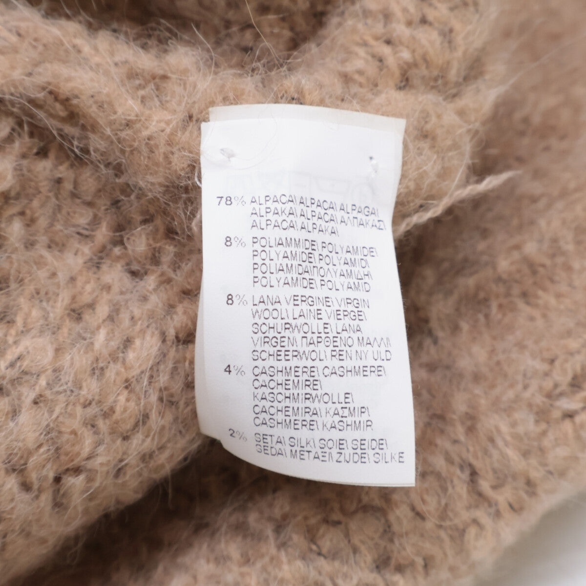 [Excellent Condition/Domestic Authentic] Cashmere/Silk/Alpaca Blend Shawl Collar Knit Cardigan/Top 44 Men's