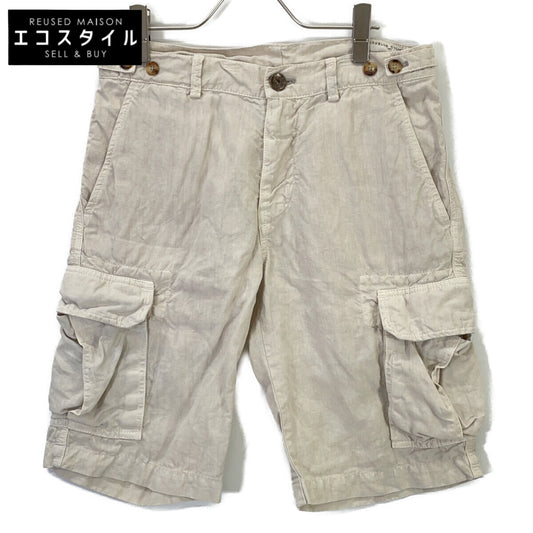 BRUNELLO CUCINELLI ブルネロクチネリ DB92920 ライトベージュ リネン ハーフパンツ/ショーツ ボトムス