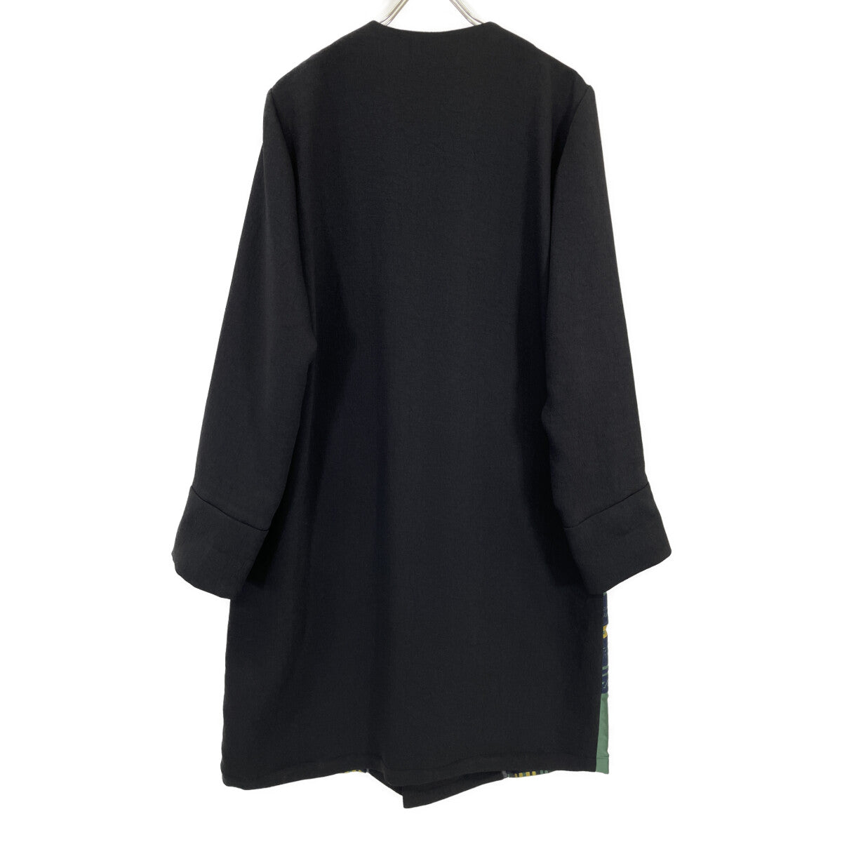 BL-55080 Navy Tetris-like Coat M Women's