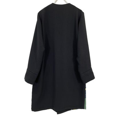 BL-55080 Navy Tetris-like Coat M Women's