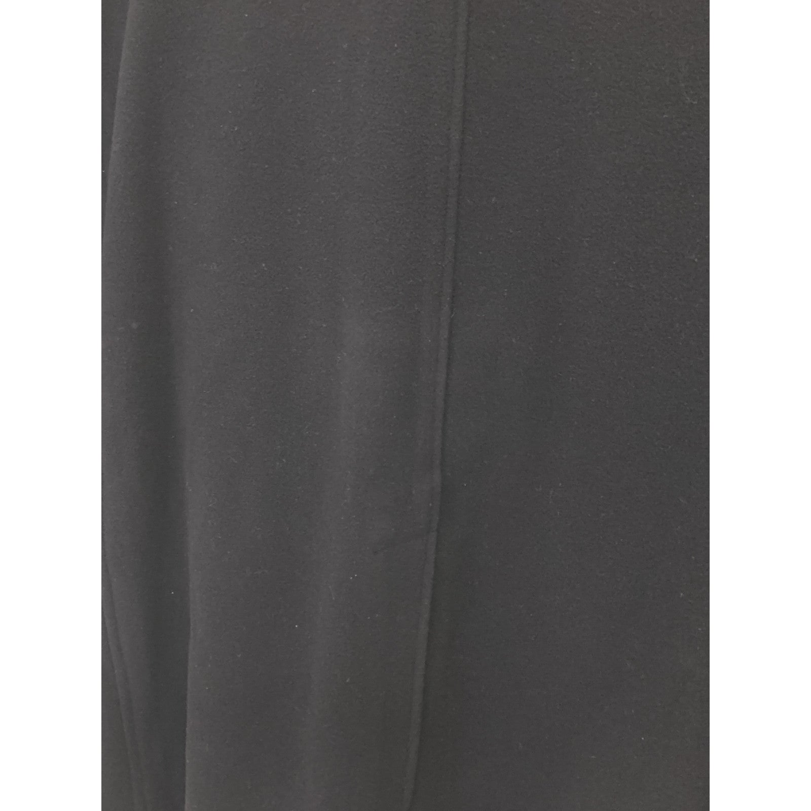 UJ594L Black Wool x Nylon Single Breasted Balmacaan Coat for Men