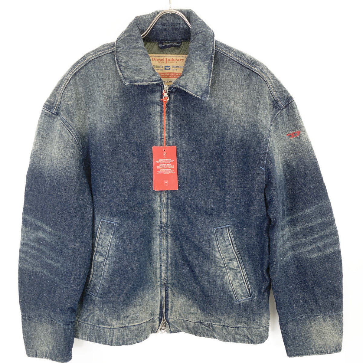 DIESEL DIESEL A13429 indigo D-STACK padded denim jacket jacket