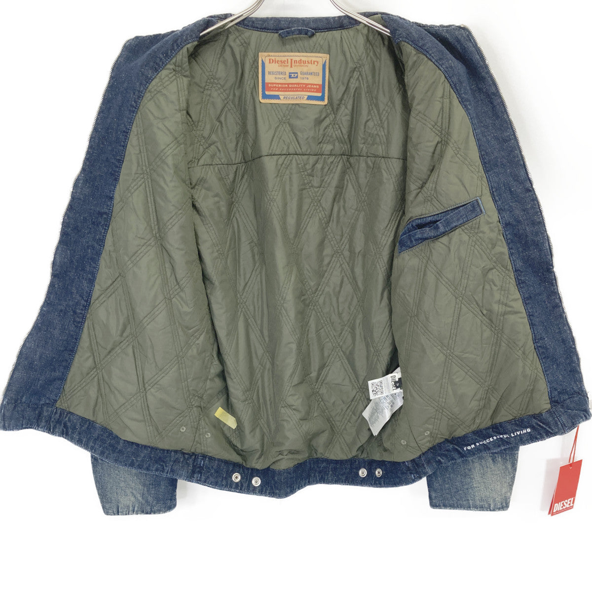 DIESEL DIESEL A13429 indigo D-STACK padded denim jacket jacket