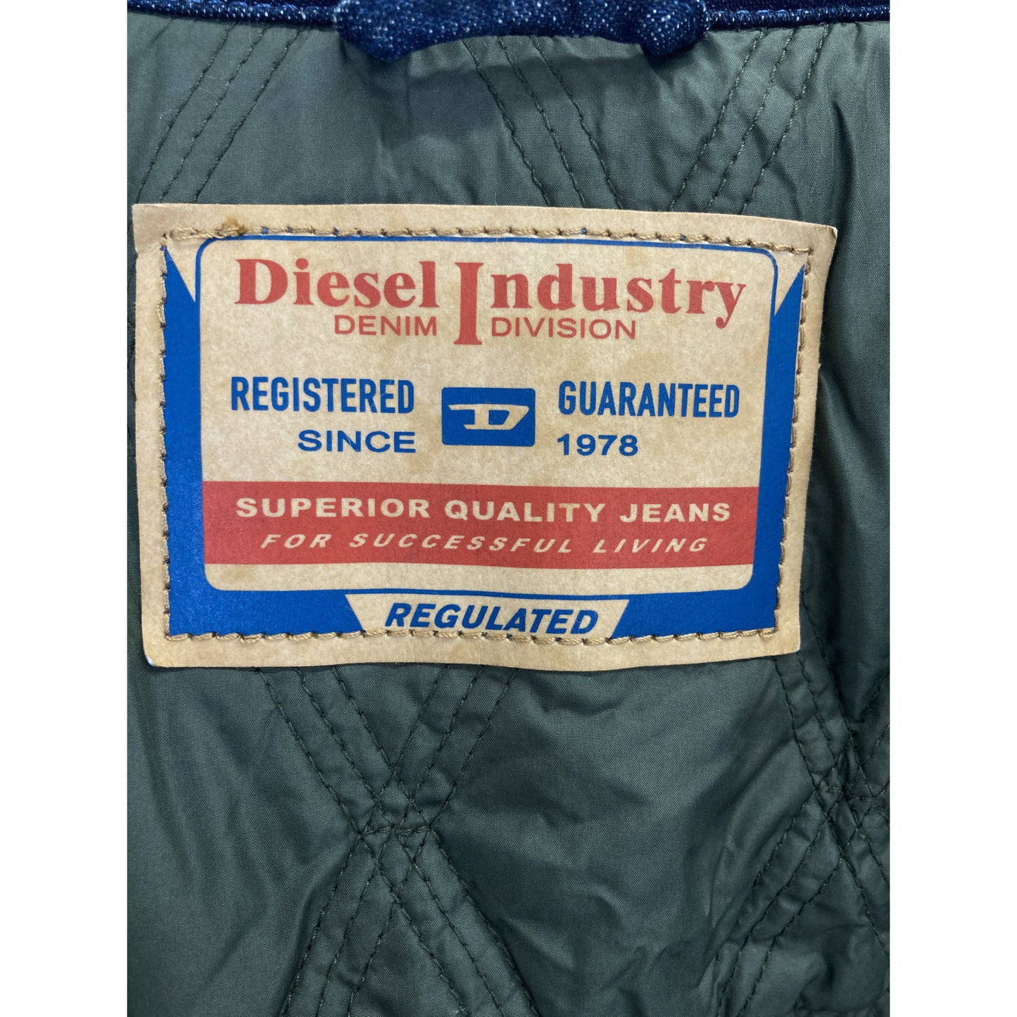 A13429 Indigo D-STACK Padded Denim Jacket, M, Men's