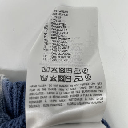 DIESEL ディーゼル ｵﾚﾝｼﾞ×ﾌﾞﾙｰ ﾊﾞｲｶﾗｰ ｸﾞﾗﾃﾞｰｼｮﾝ ｹｰﾌﾞﾙｸﾛｯﾌﾟﾄﾞﾆｯﾄ トップス S