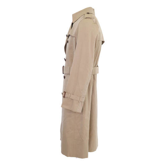 BURBERRY LONDON FRG87-195-51 Beige Trench Coat with Check Liner