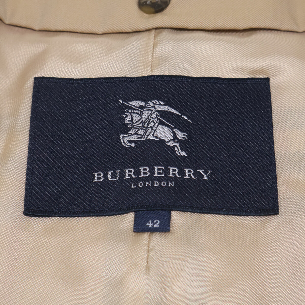 Burberry LONDON バーバリーロンドン FRG87-195-51 ベージュ チェックライナー付きトレンチコート コート
