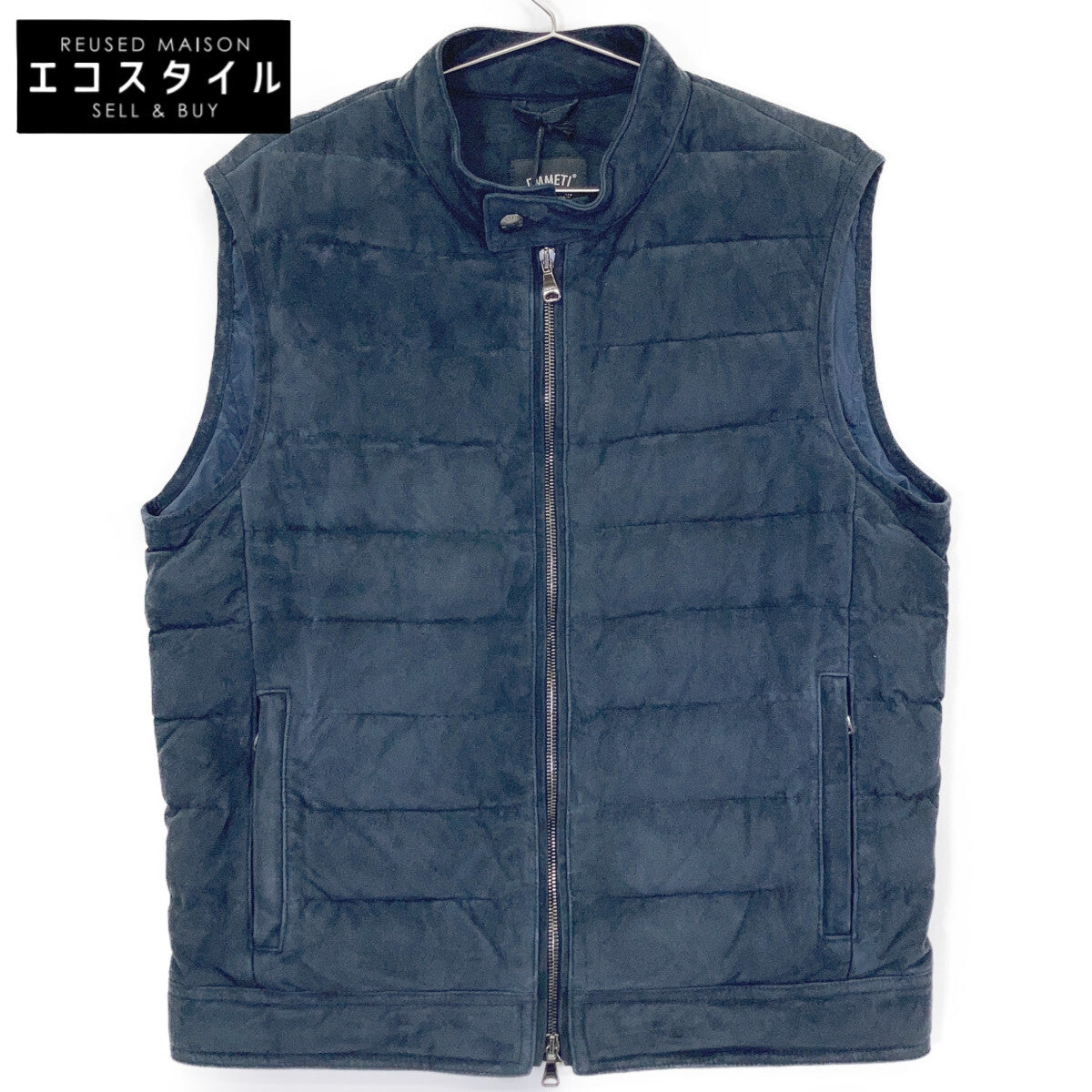 炭灰色 麂皮 JURI DOWN VEST/尤里羽绒背心 马甲 46 男士