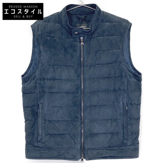 炭灰色 麂皮 JURI DOWN VEST/尤里羽绒背心 马甲 46 男士