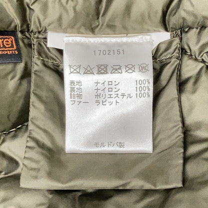 WOOLRICH ウールリッチ 1702151 カーキ ラビットファー ナイロン モッズ コート コート