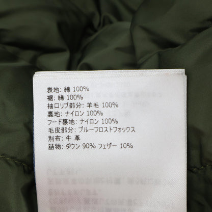GENIUS x UNDEFEATED FENDORF 后背标志带毛连帽羽绒服 大码 男士