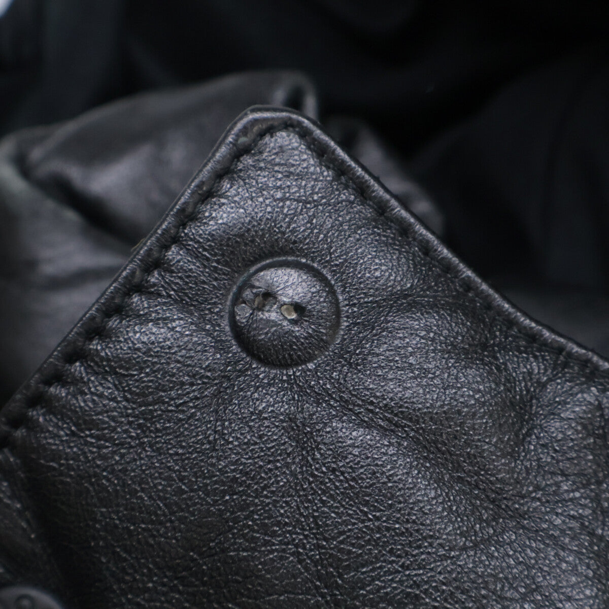 MONCLER モンクレール 茶タグ レザー フーデッド ダウン ジャケット
