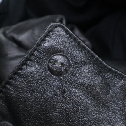 MONCLER モンクレール 茶タグ レザー フーデッド ダウン ジャケット