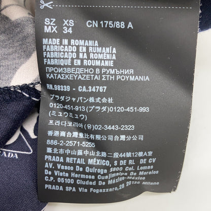 UJL060 18年 海军蓝 海洋设计 三角标志口袋 运动针织长袖T恤衫 上衣 XS 男士