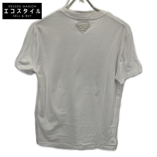 PRADA プラダ UJN639 19年 ホワイト Acronyms プリントTシャツ トップス
