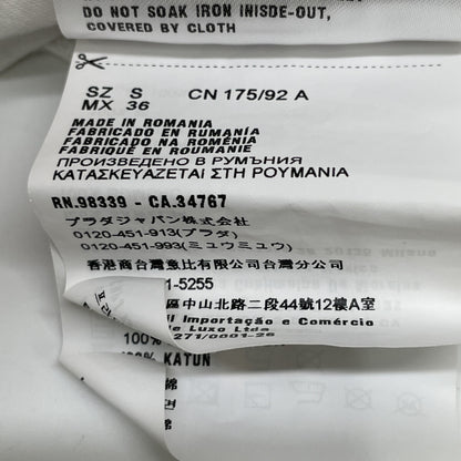 PRADA 普拉达 UJN639 19年 白色 Acronyms 印花T恤 上衣