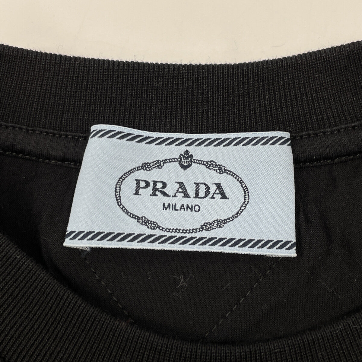 PRADA 【×UNIVERSAL】35838 19 Black Frankenstein T-Shirt Top